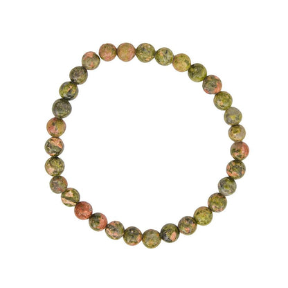 Bracciale in epidoto – Perle da 6 mm