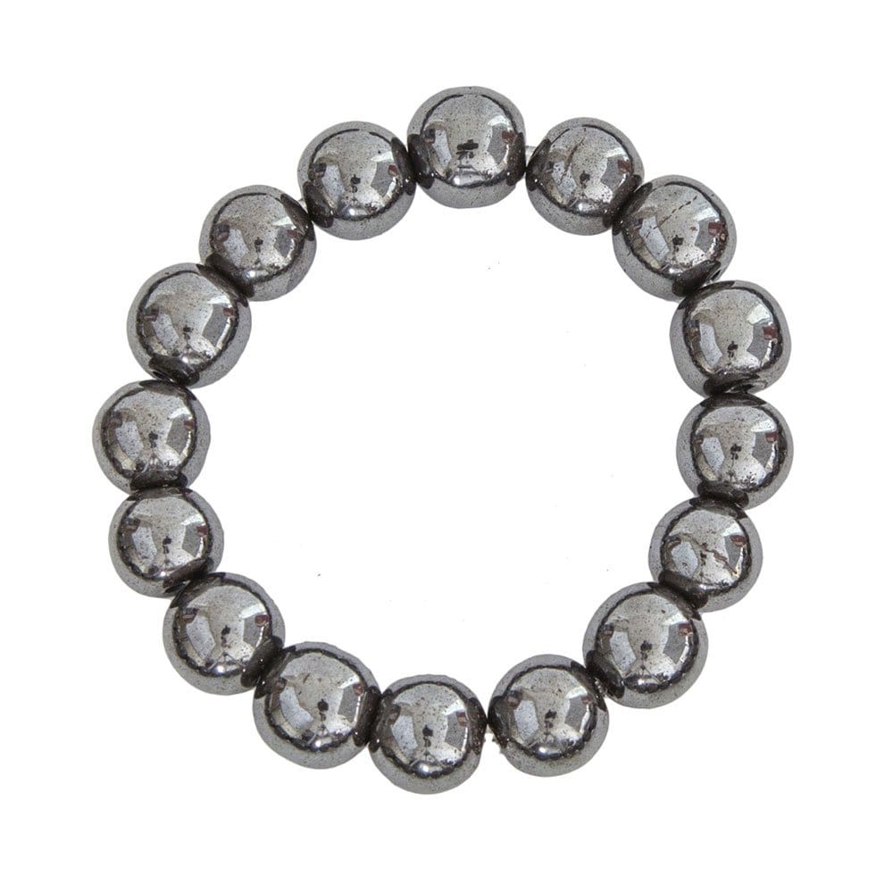 Bracciale in ematite – Perle da 12 mm