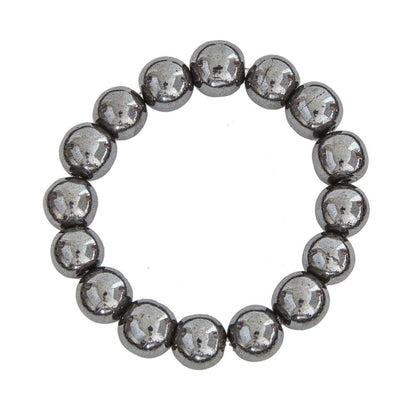 Bracciale in ematite – Perle da 12 mm