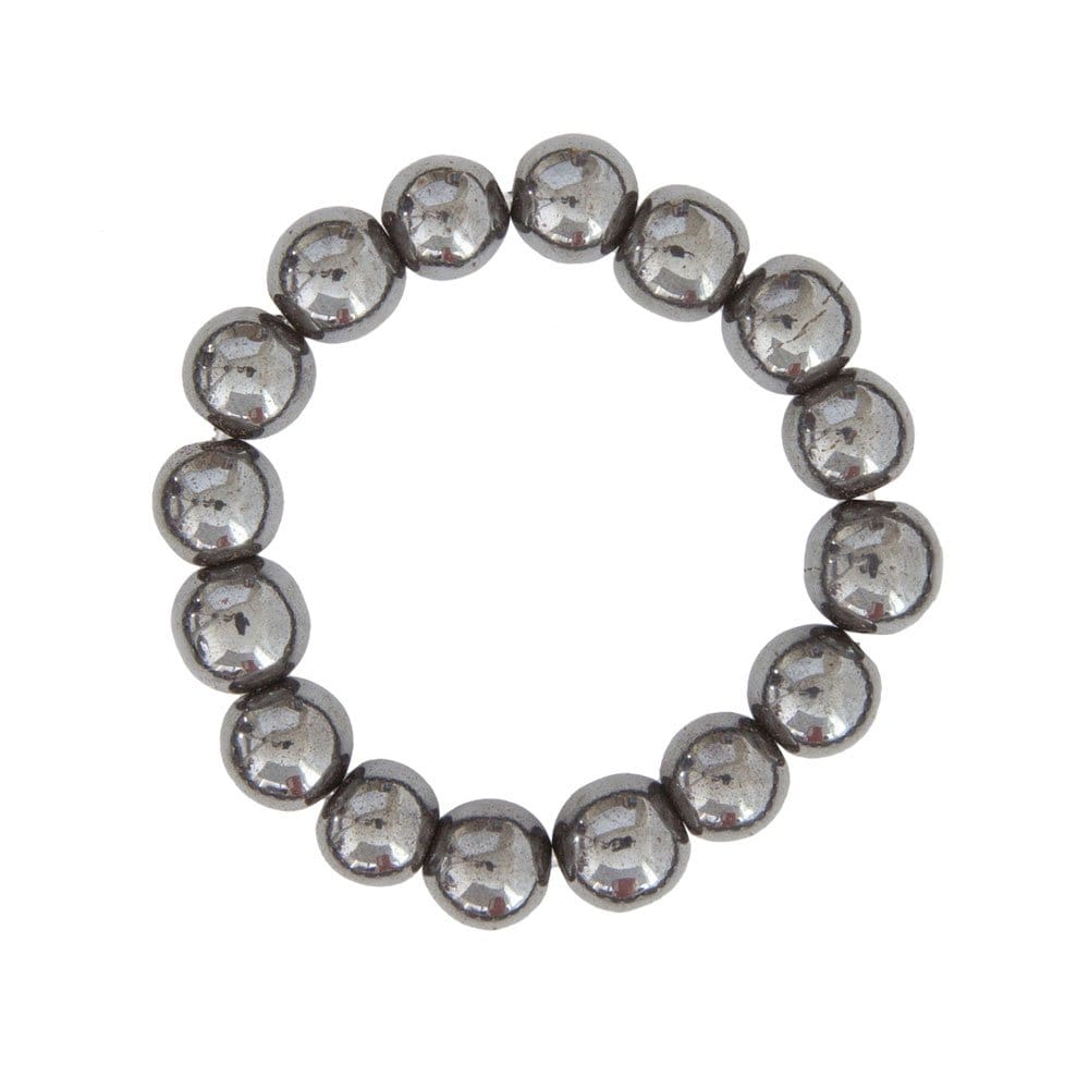 Bracciale in ematite – Perle da 12 mm