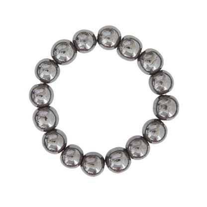 Bracciale in ematite – Perle da 12 mm