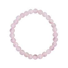 Bracciale in quarzo rosa – Perle da 6 mm