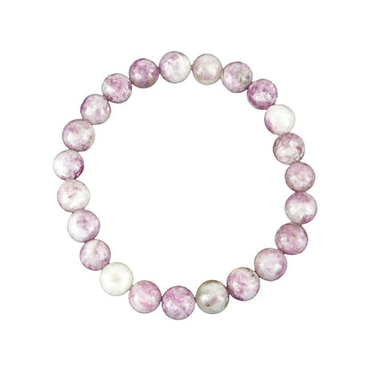 Bracciale in rubellite – Perle da 8 mm