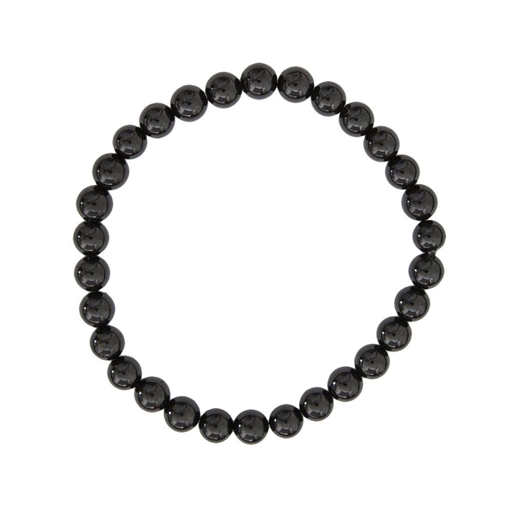 Bracciale in tormalina nera – Perle da 6 mm