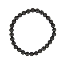 Bracciale in tormalina nera – Perle da 6 mm