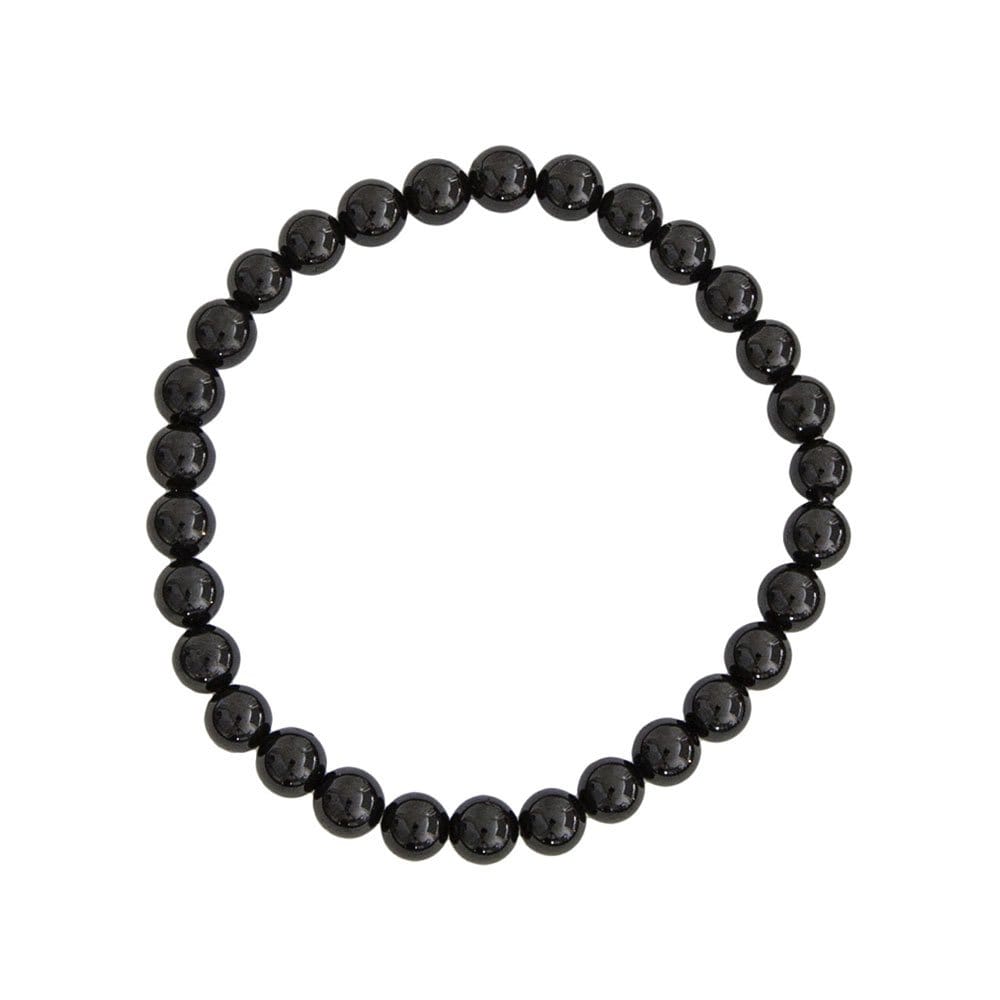 Bracciale in tormalina nera – Perle da 6 mm