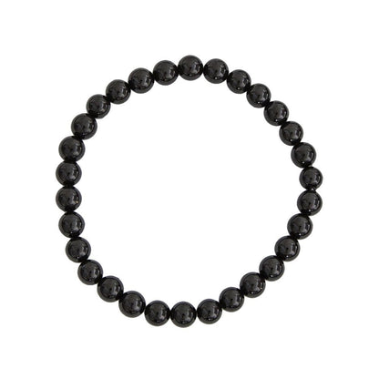 Bracciale in tormalina nera – Perle da 6 mm