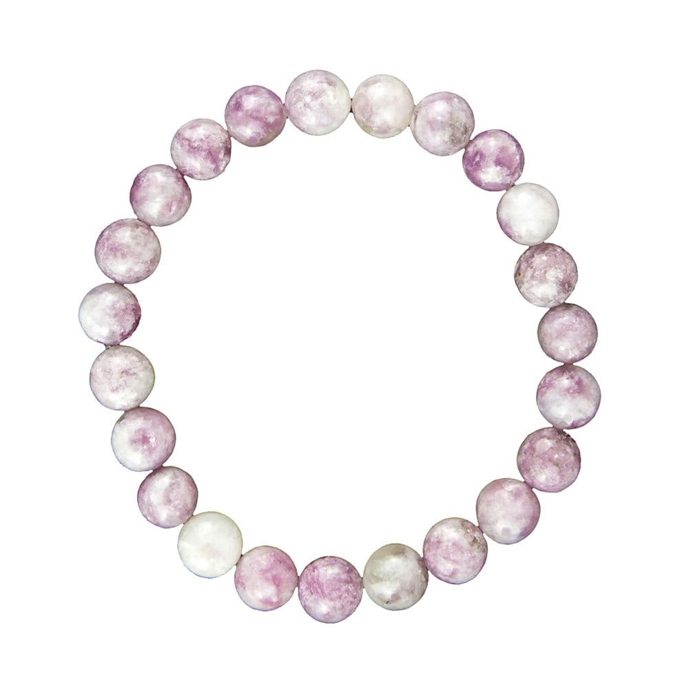 Bracciale in tormalina rosa – Perle da 8 mm