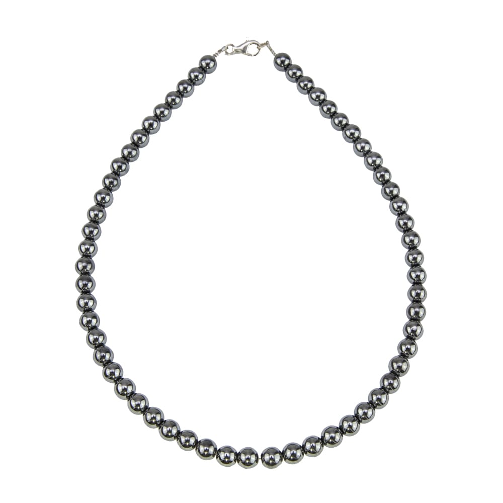 Collana in ematite – Perle sferiche da 8 mm