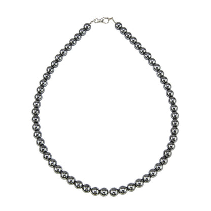 Collana in ematite – Perle sferiche da 8 mm