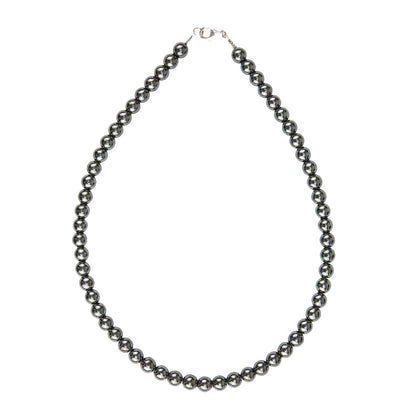 Collana in ematite – Perle sferiche da 8 mm