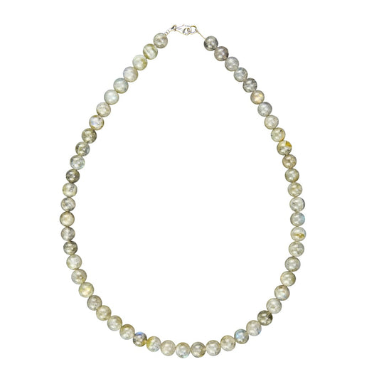 Collana in labradorite – Perle sferiche da 8 mm