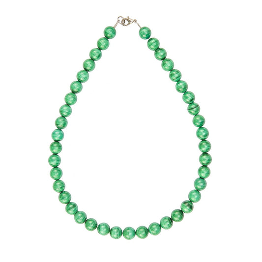 Collana in malachite – Perle sferiche da 10 mm