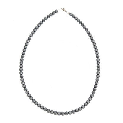 Collana in ematite – Perle sferiche da 6 mm