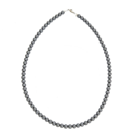 Collana in ematite – Perle sferiche da 6 mm