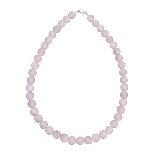 Collana in quarzo rosa – Perle sferiche da 10 mm