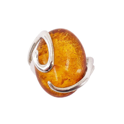 Anello in ambra Océane – Argento 925