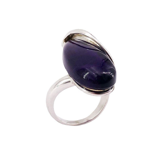Anello in ametista Colombe – Argento 925