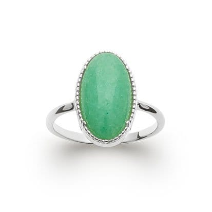 Anello in avventurina Judith – Argento 925