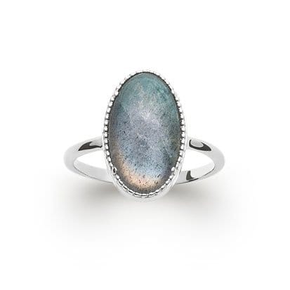 Anello in labradorite Judith – Argento 925