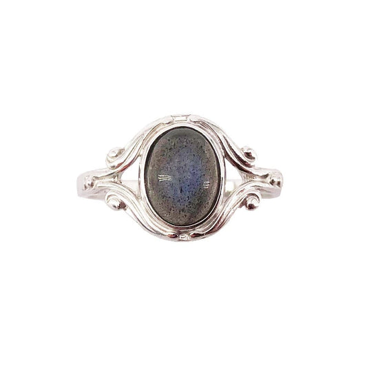 Anello in labradorite Honorine – Argento 925