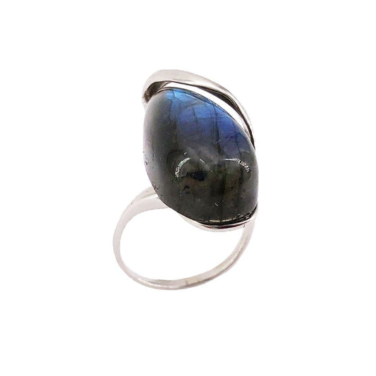 Anello in labradorite Colombe – Argento 925