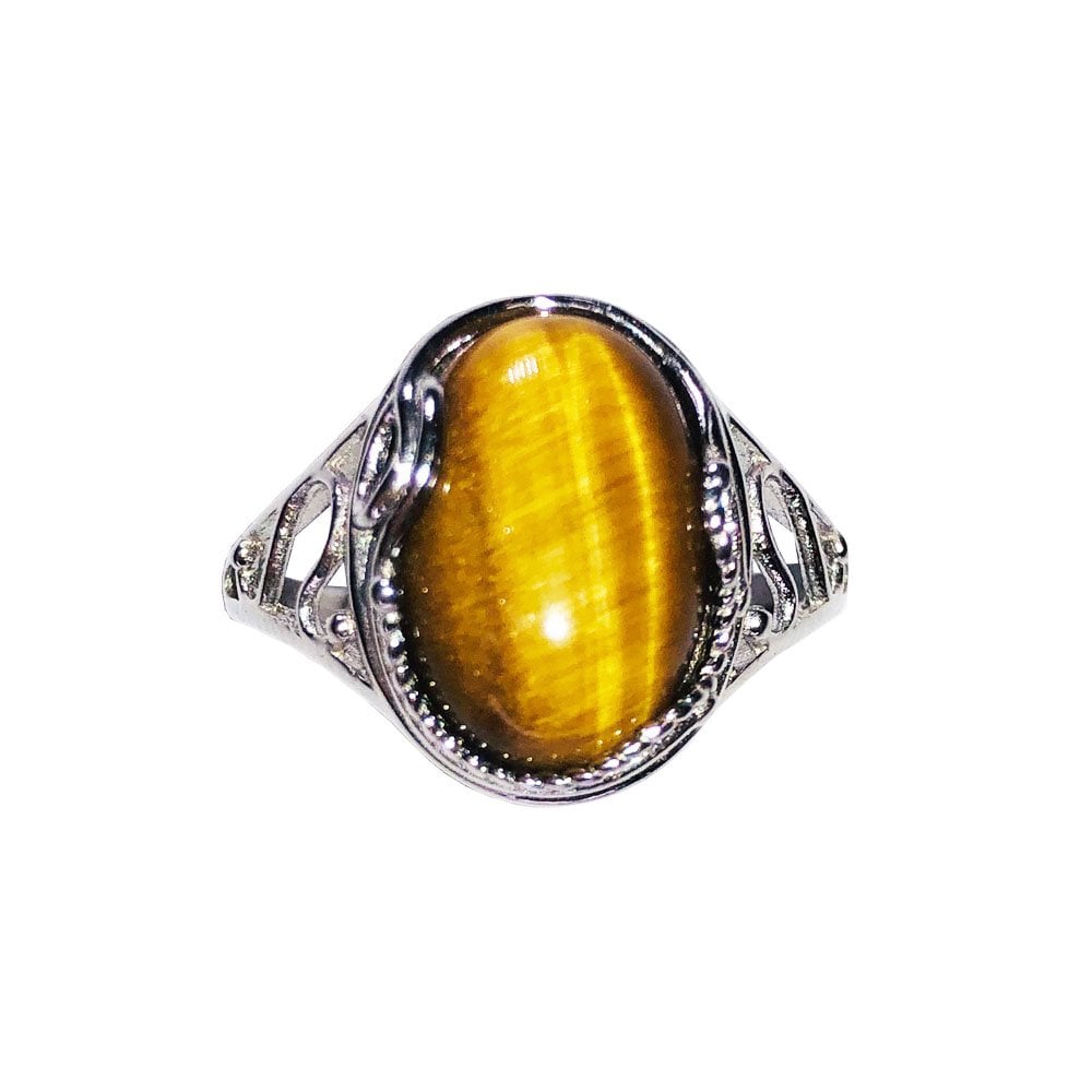 Anello in occhio di tigre Capucine – Argento 925