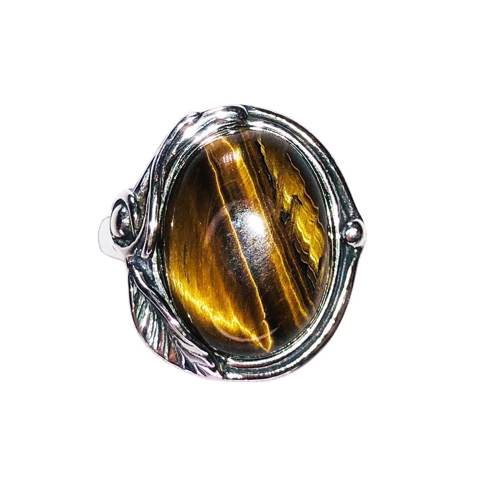 Anello in occhio di tigre Justine – Argento 925