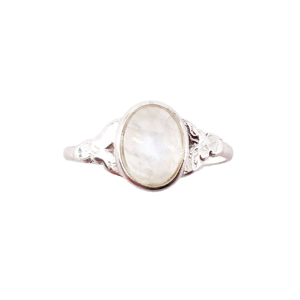 Anello in pietra di luna Marianne – Argento 925