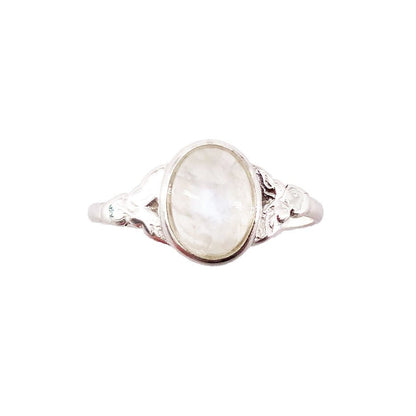 Anello in pietra di luna Marianne – Argento 925
