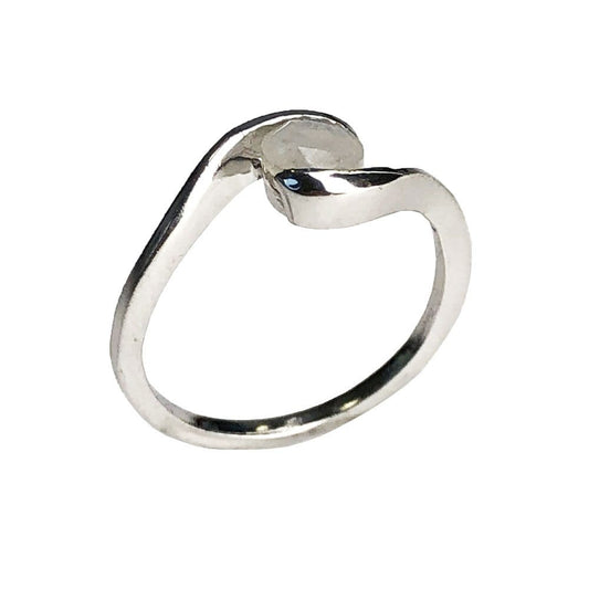 Anello in pietra di luna Doriane – Argento 925