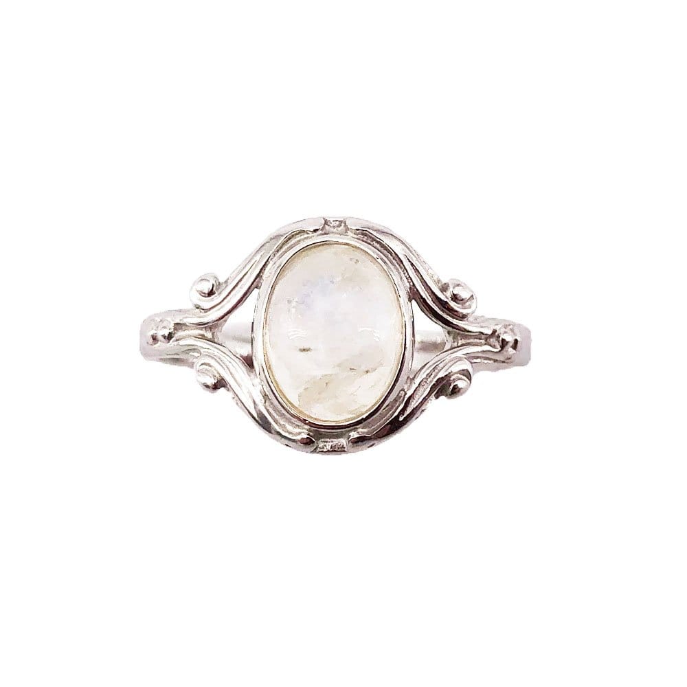Anello in pietra di luna Honorine – Argento 925
