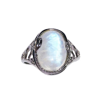 Anello in pietra di luna Capucine – Argento 925