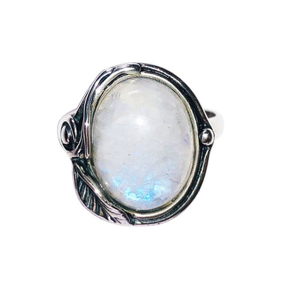 Anello in pietra di luna Justine – Argento 925