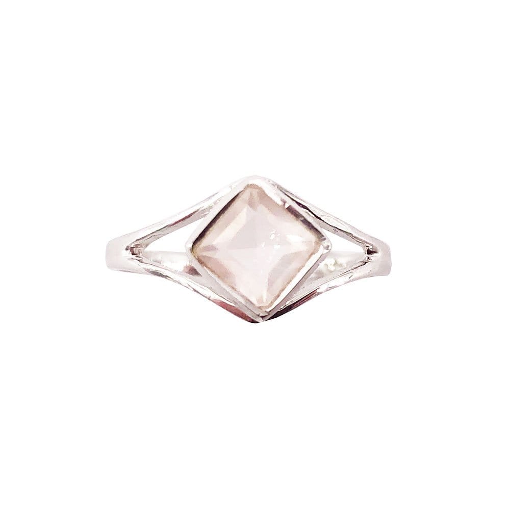 Anello in quarzo rosa Elisabeth – Argento 925