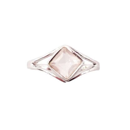 Anello in quarzo rosa Elisabeth – Argento 925