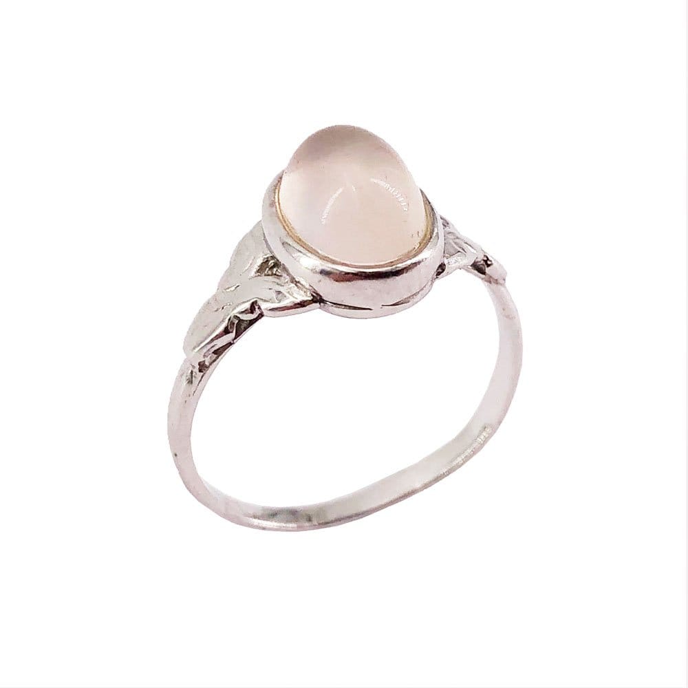 Anello in quarzo rosa Marianne – Argento 925