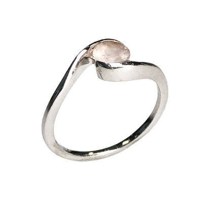 Anello in quarzo rosa Doriane – Argento 925