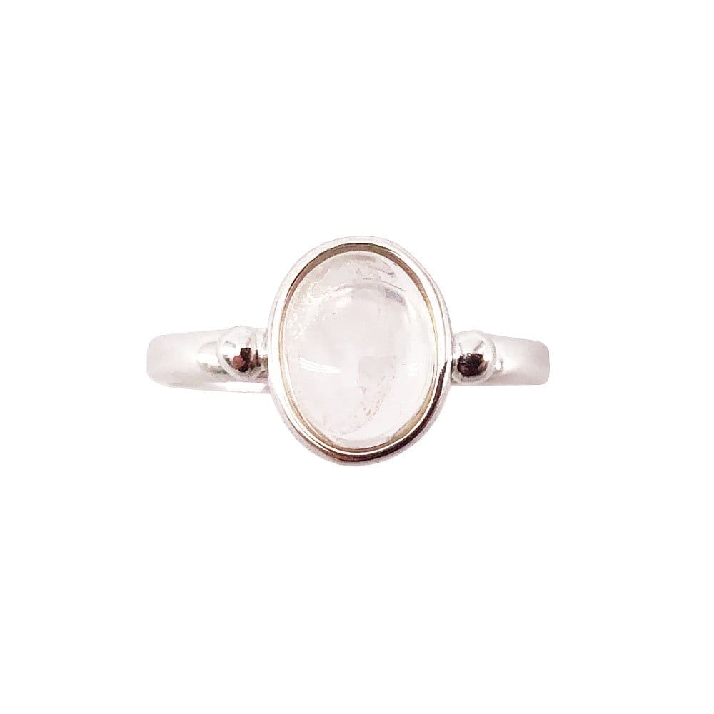 Anello in quarzo rosa Camille – Argento 925