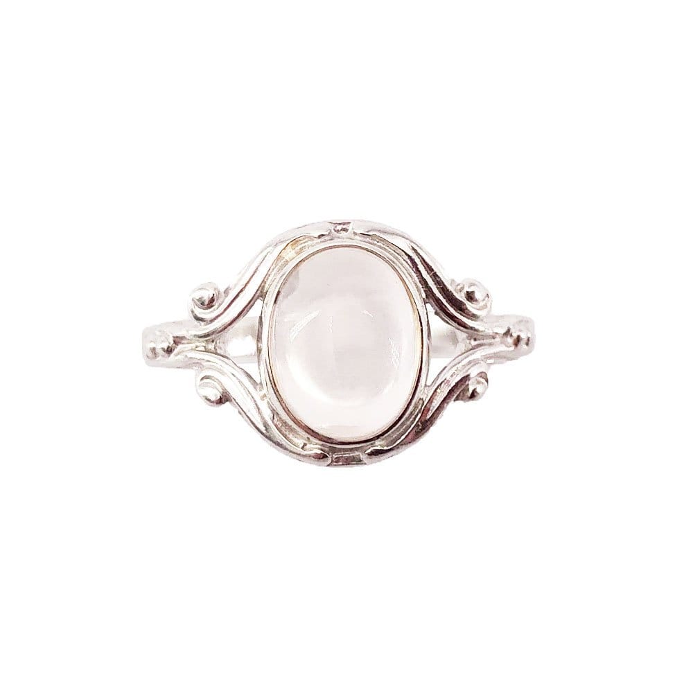 Anello in quarzo rosa Honorine – Argento 925