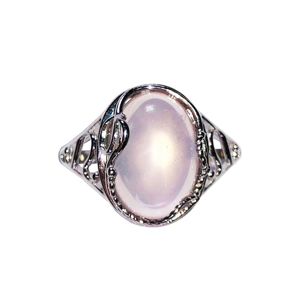 Anello in quarzo rosa Capucine – Argento 925