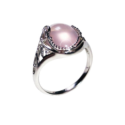 Anello in quarzo rosa Capucine – Argento 925