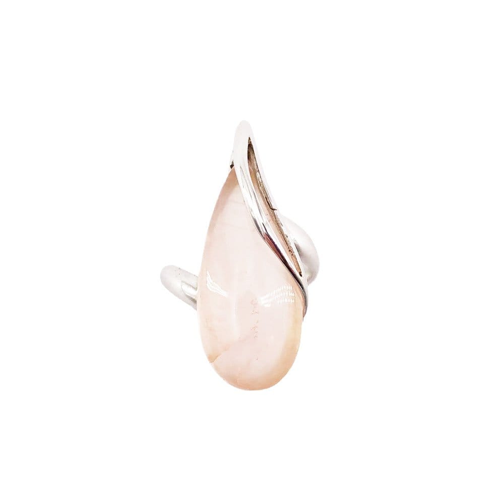 Anello in quarzo rosa Colombe – Argento 925