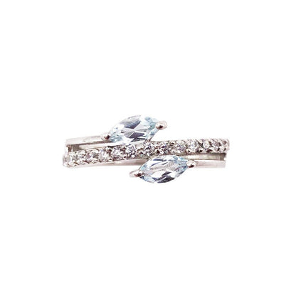 Anello in topazio blu Valentine – Argento 925