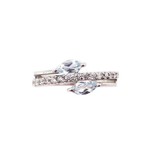 Anello in topazio blu Valentine – Argento 925