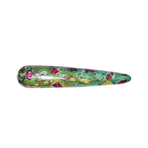 Bastoncino in rubino su fuchsite