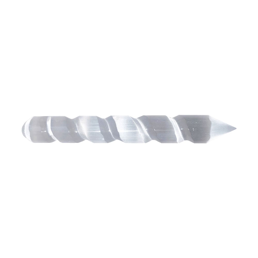 Bastoncino in selenite attorcigliata