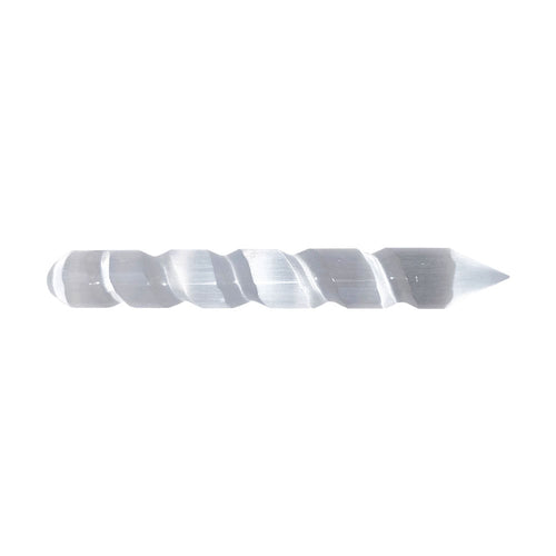 Bastoncino in selenite attorcigliata