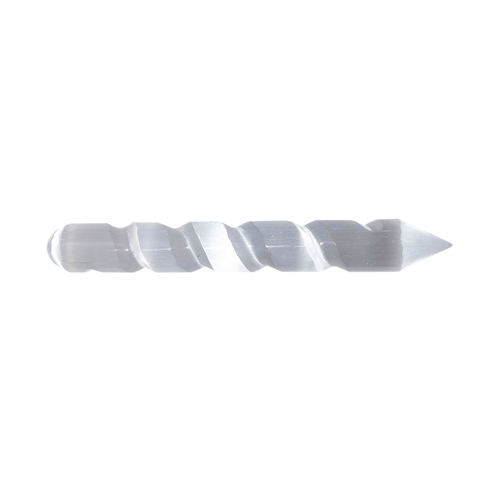 Bastoncino in selenite attorcigliata