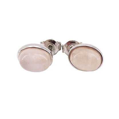Orecchini in quarzo rosa Camille – Argento 925